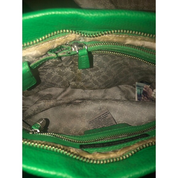 Bohdi Green Leather Zipper Tassle Clutch Wristlet BNWT Women's Unisex - Picture 8 of 9